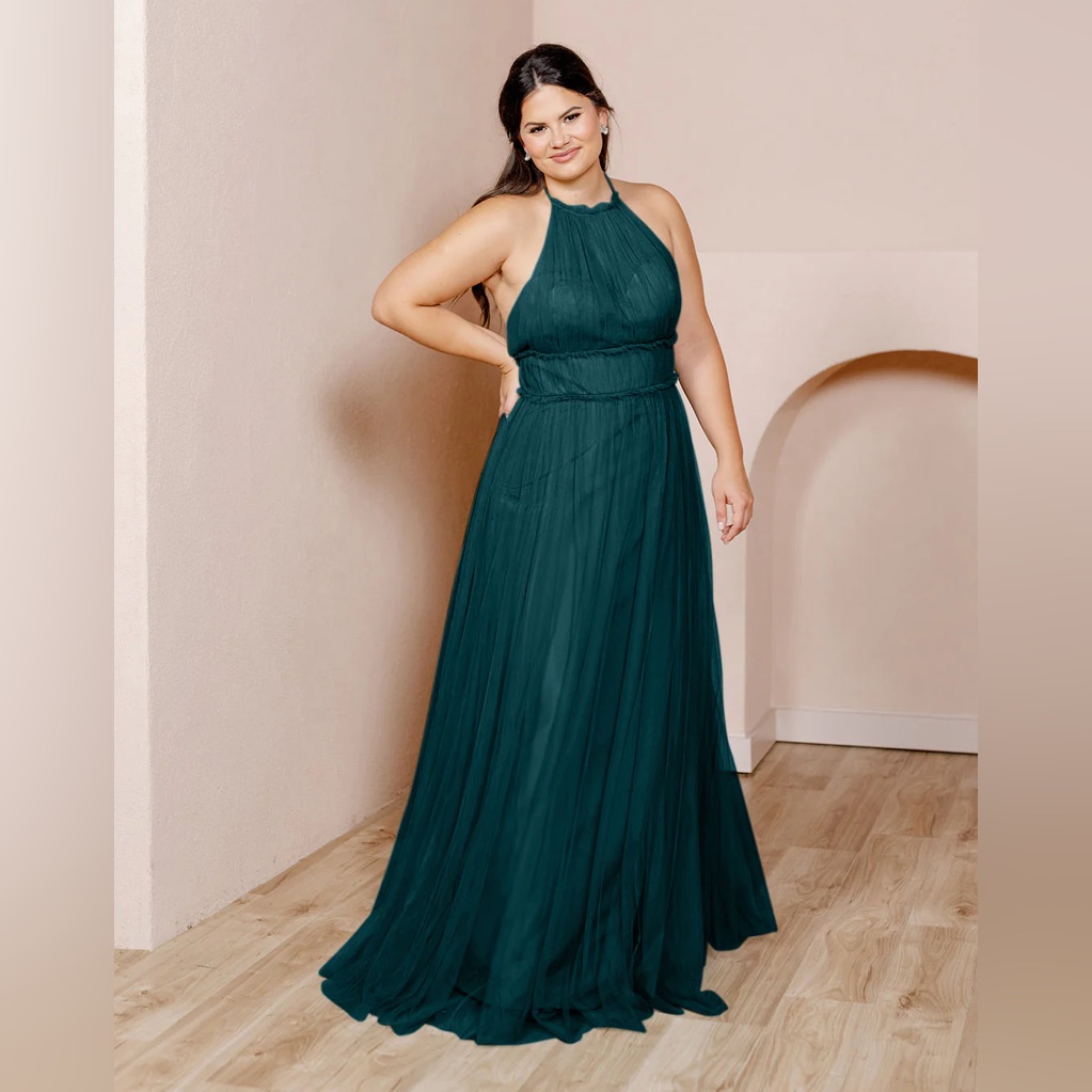 Nwt Revelry “Naya” Dress - Emerald Green - Tulle - Size 6